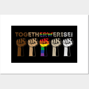 LGBT Together We Rise Equality Posters and Art